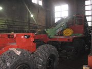 Лесовоз с кму Атлант-90 с пицепом роспуском