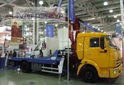 Эвакуатор КАМАЗ-4308 с КМУ краном-манипулятором Amco Veba 816 T2s