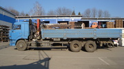 КАМАЗ 65117 бортовой,  с краном-манипулятором PALFINGER